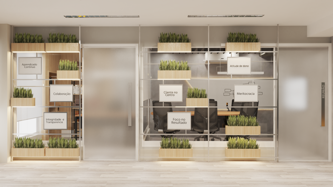 Detalhe dos valores da Immersion: Atitude de dono, Cliente no centro, Meritocracia